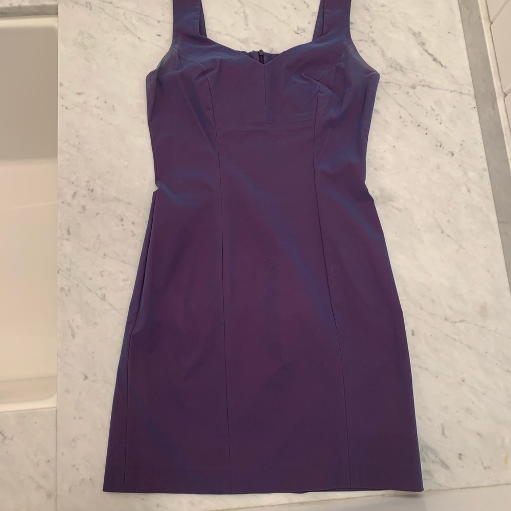 Iridescent bodycon mini-dress